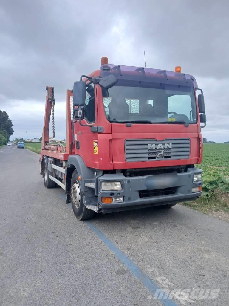 MAN TGM 18.280 Skip bin truck