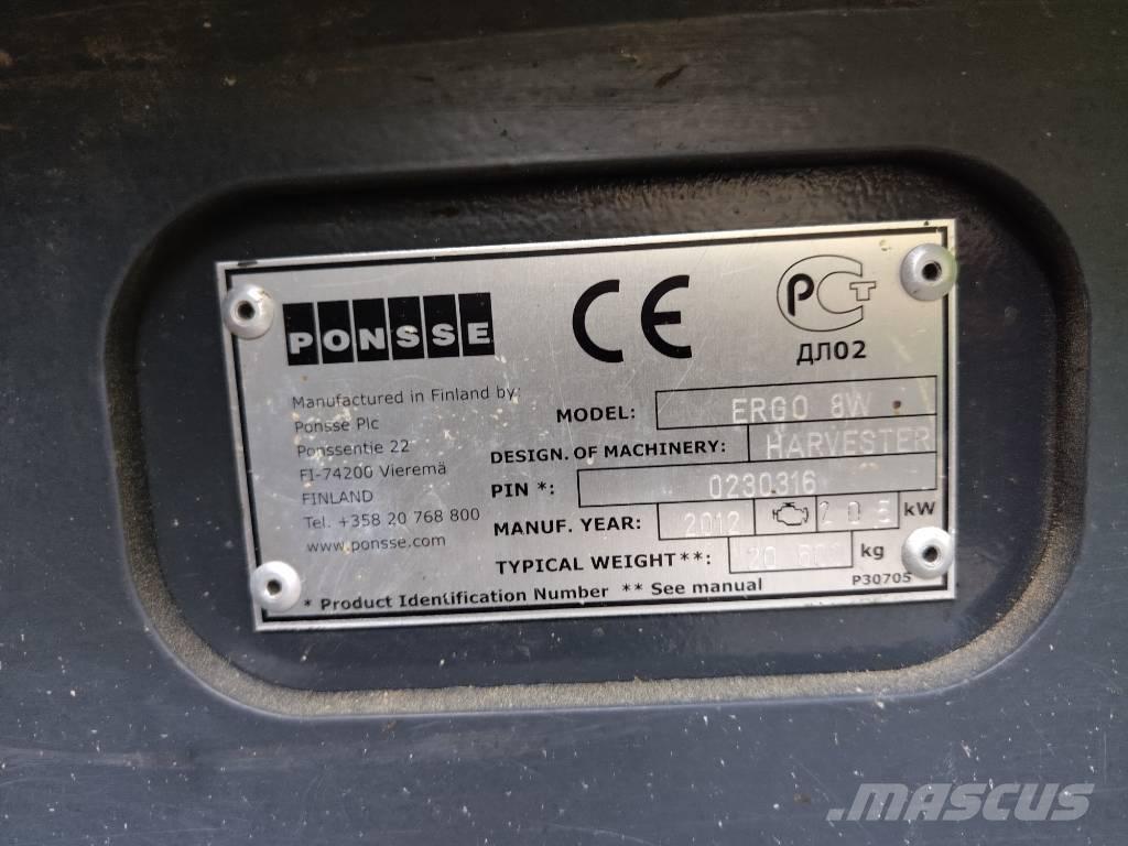 Ponsse ERGO 8W Harvesters