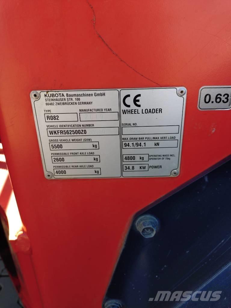Kubota R 082 Wheel loaders
