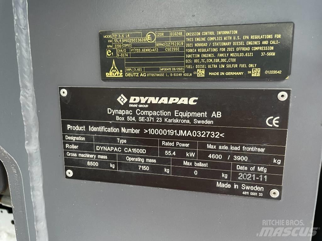 Dynapac CA1500D Single drum rollers