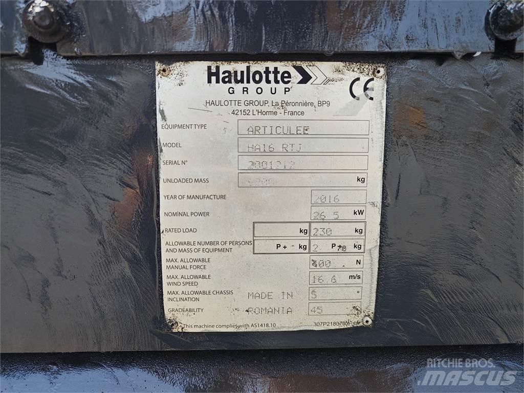 Haulotte HA16RTJ Articulated boom lifts
