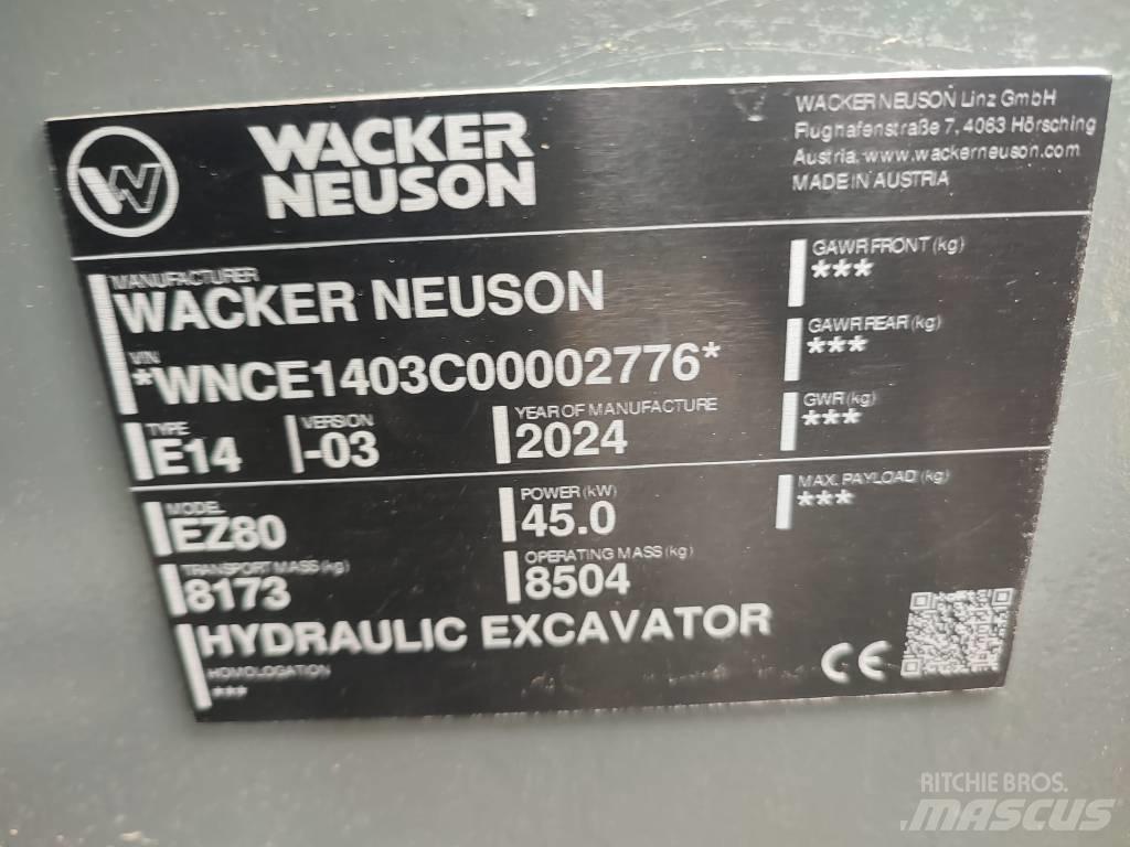 Wacker Neuson EZ 80 Mini excavators  7t - 12t