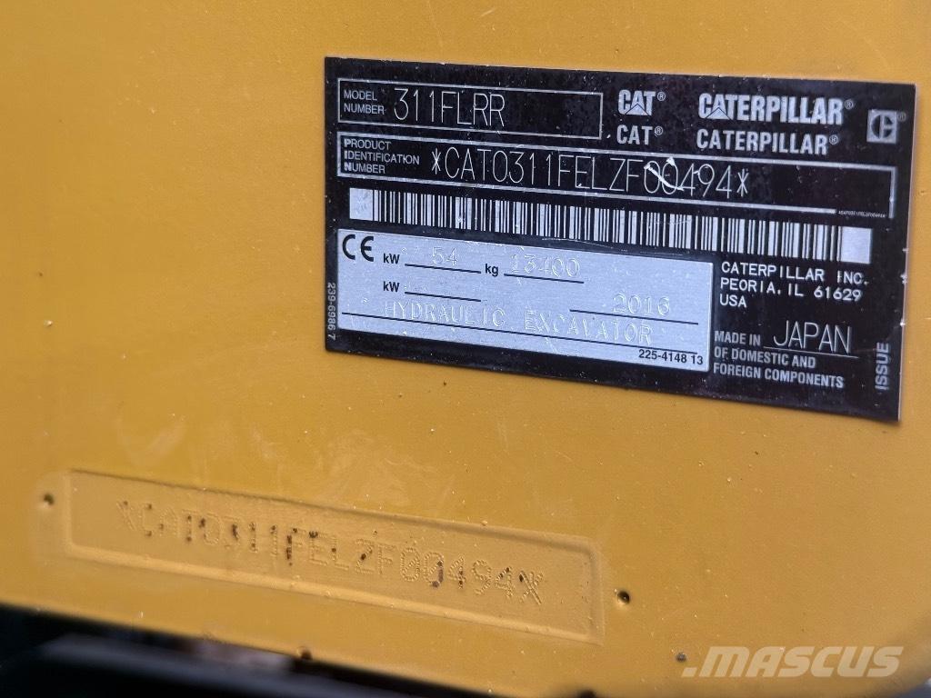 CAT 311 FL RR Crawler excavators