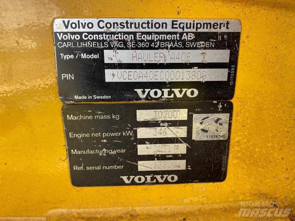 Volvo A40E Articulated Haulers