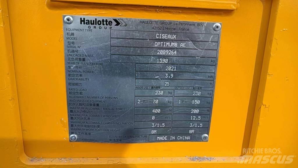 Haulotte OPTIMUM 8 Scissor lifts