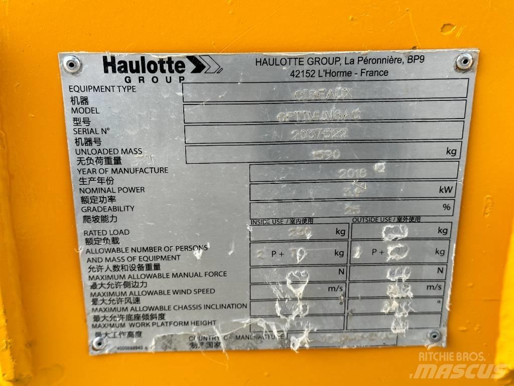 Haulotte OPTIMUM 8 Scissor lifts