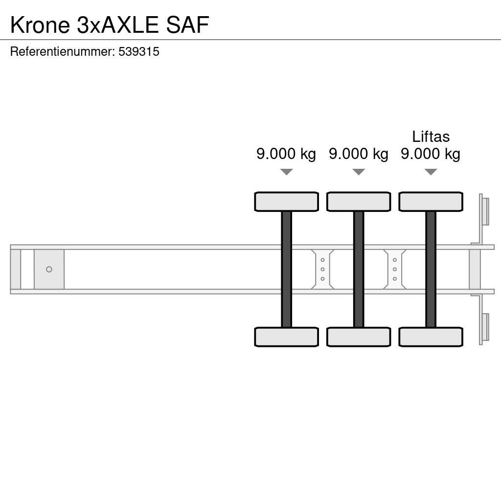 Krone 3xAXLE SAF Box semi-trailers