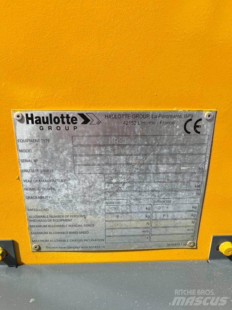 Haulotte Star-10AC Telescopic boom lifts