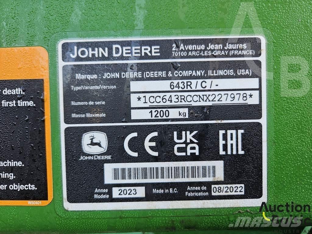 John Deere 643 R Front loaders and diggers