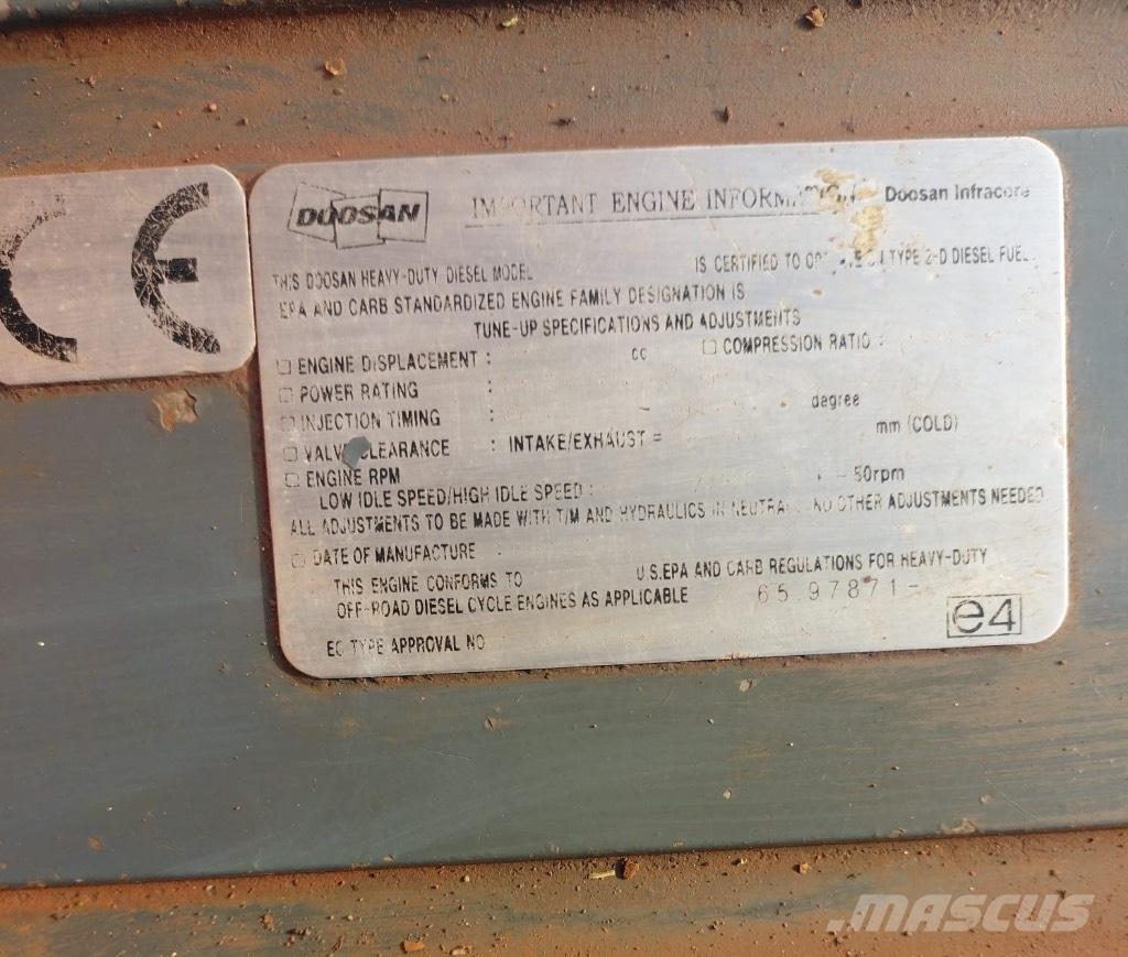 Doosan DX 300 LC-5 Crawler excavators