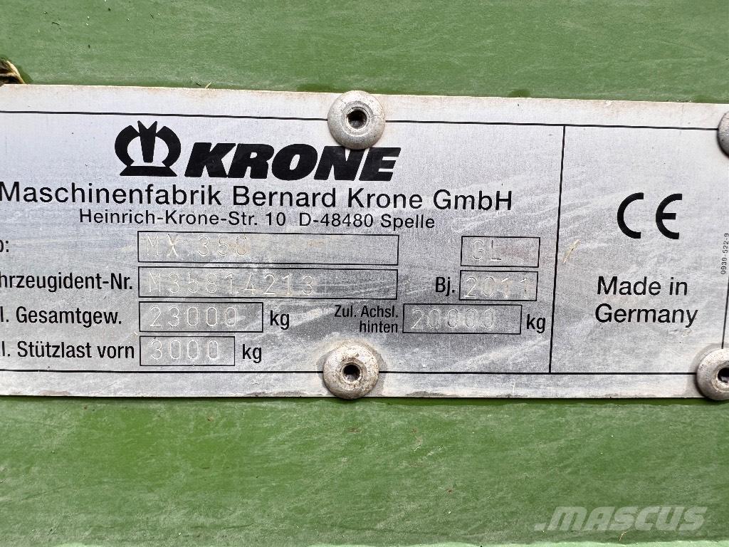 Krone MX 350 GL Self-loading trailers