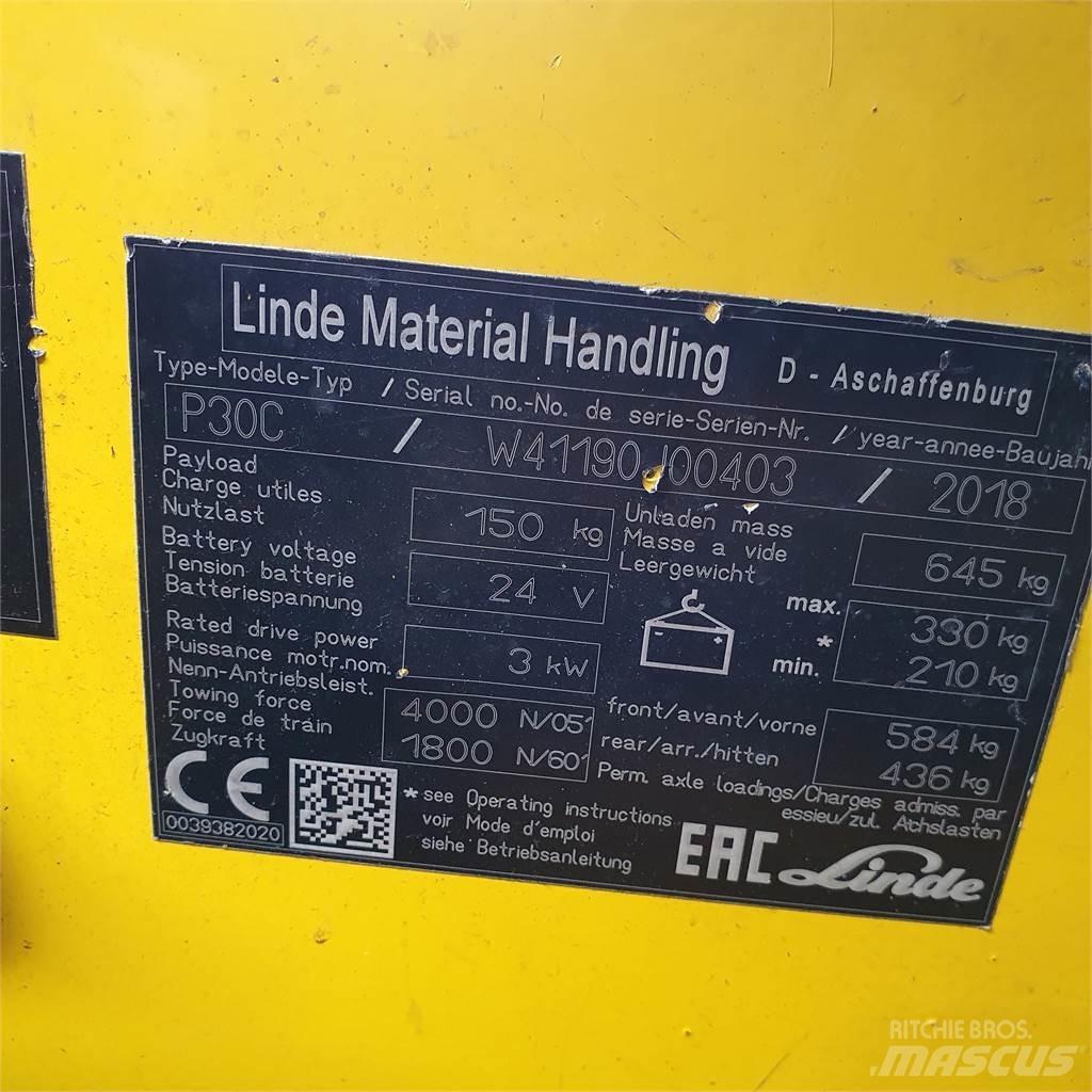 Linde P30C Tow truck