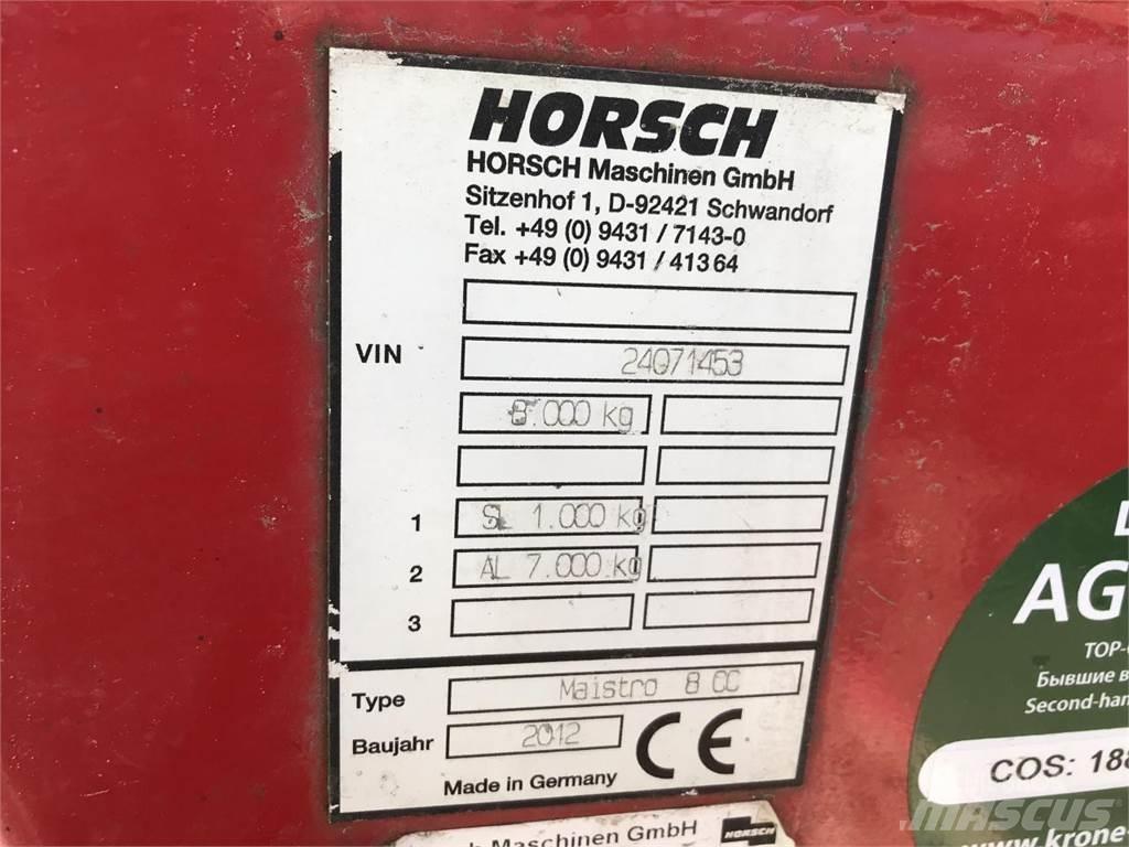 Horsch Maistro 8CC Sowing machines
