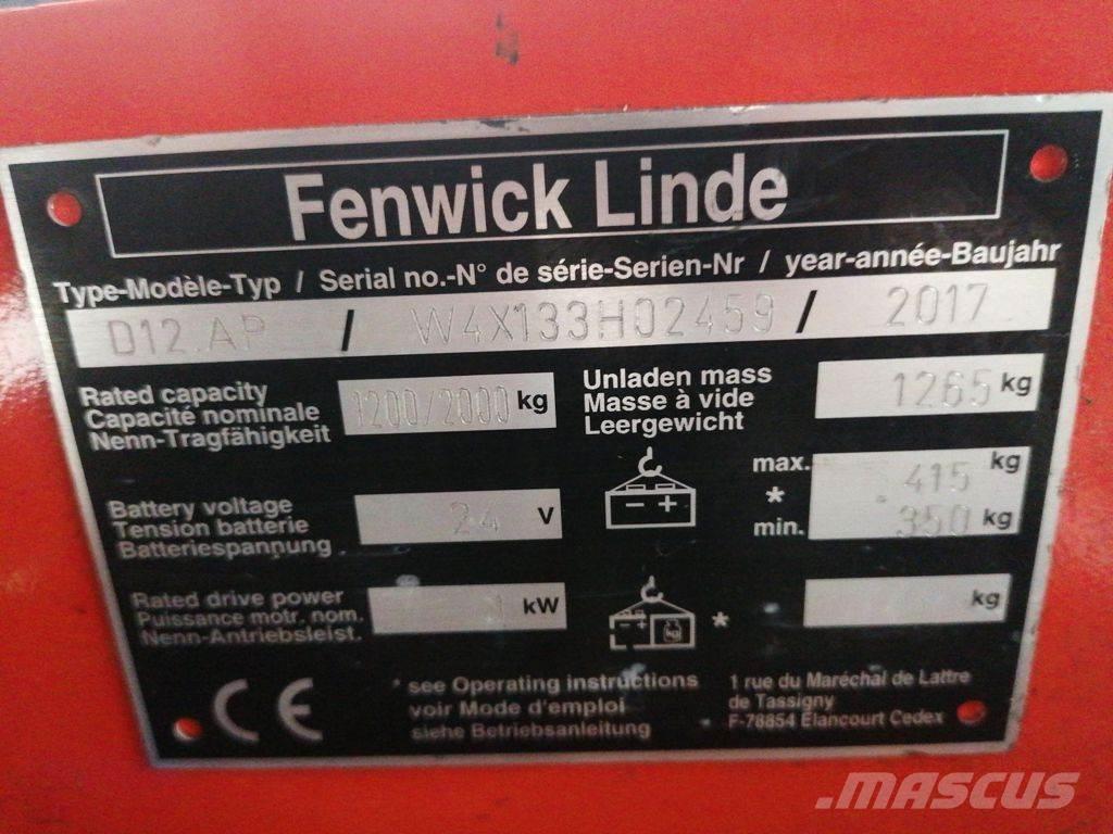 Linde D12AP Pedestrian stacker