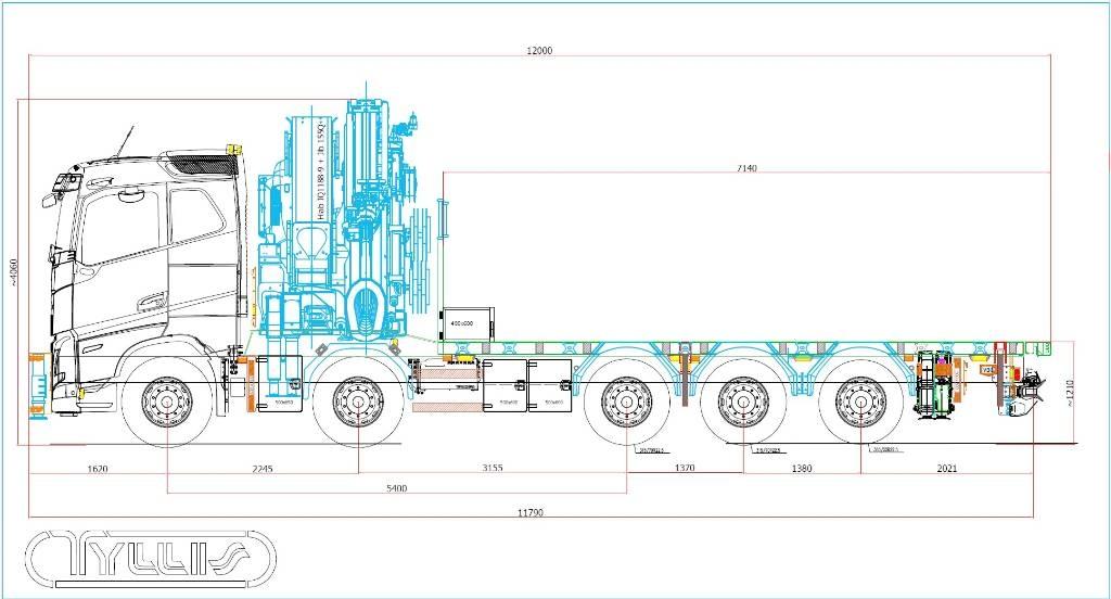 Volvo FH 13 540 Truck mounted cranes