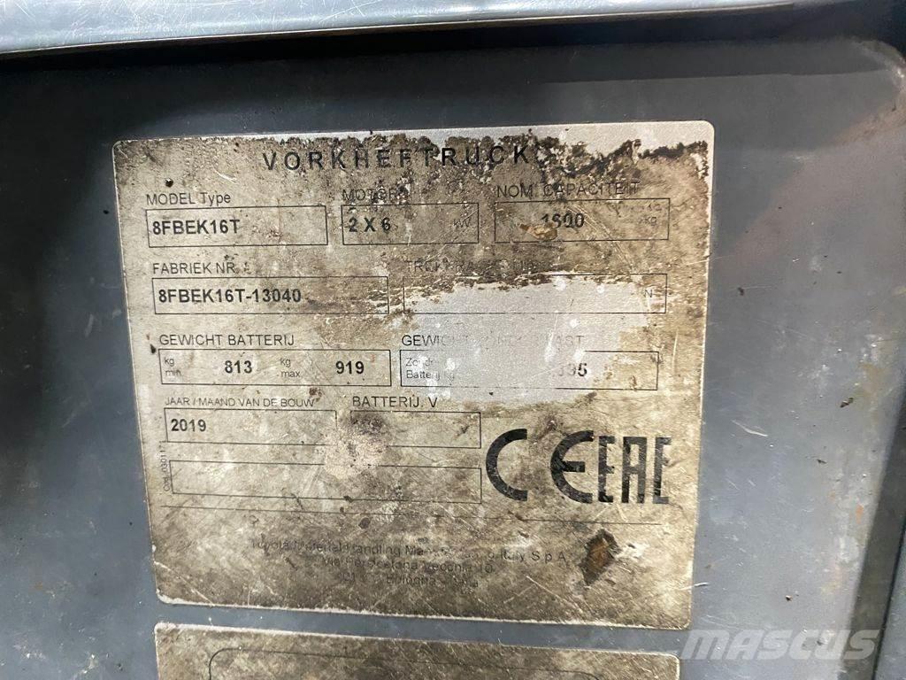 Toyota 8FBEK16T Electric forklift trucks