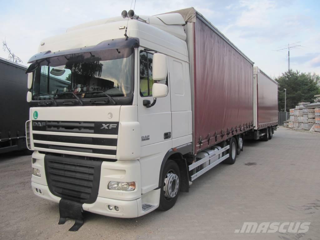 DAF XF 105 Curtain sider trucks