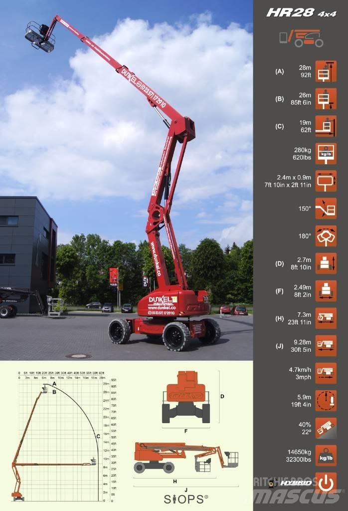 Niftylift HR 28 Articulated boom lifts