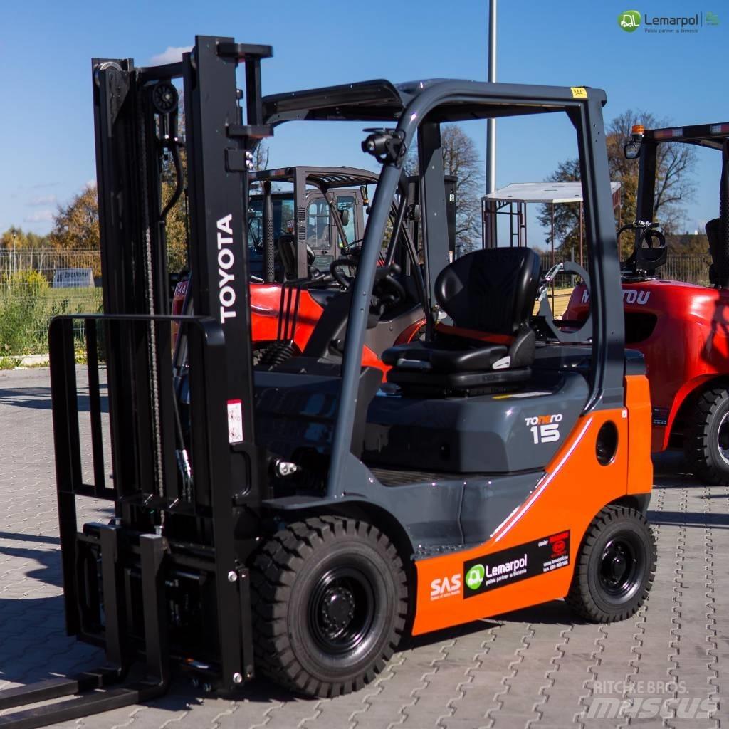 Toyota 8 FGF 15 LPG trucks