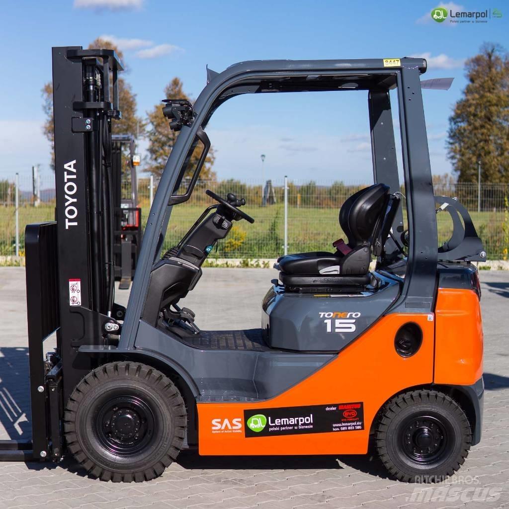 Toyota 8 FGF 15 LPG trucks