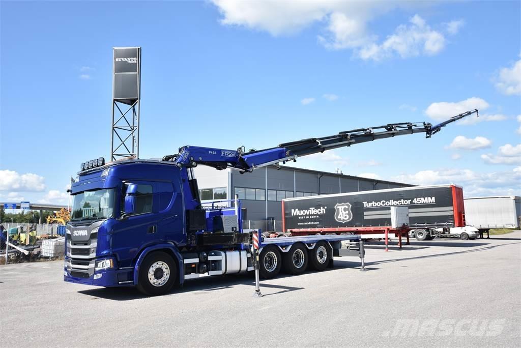 Scania G450 8X4 Truck mounted cranes