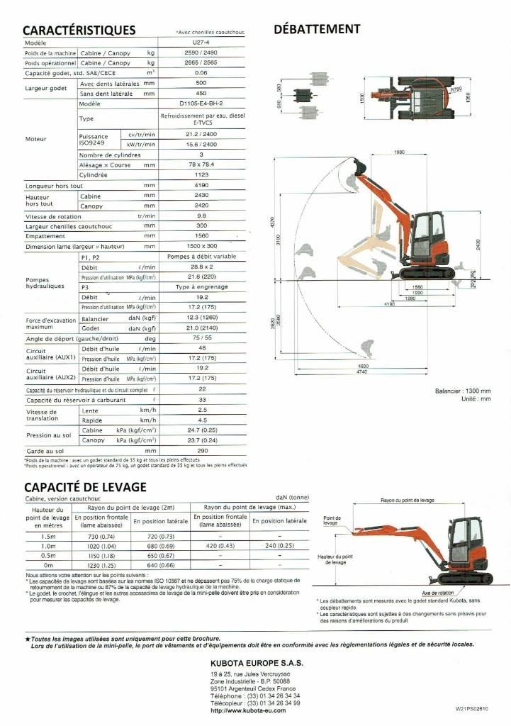 Kubota U 27-4 Mini excavators < 7t (Mini diggers)