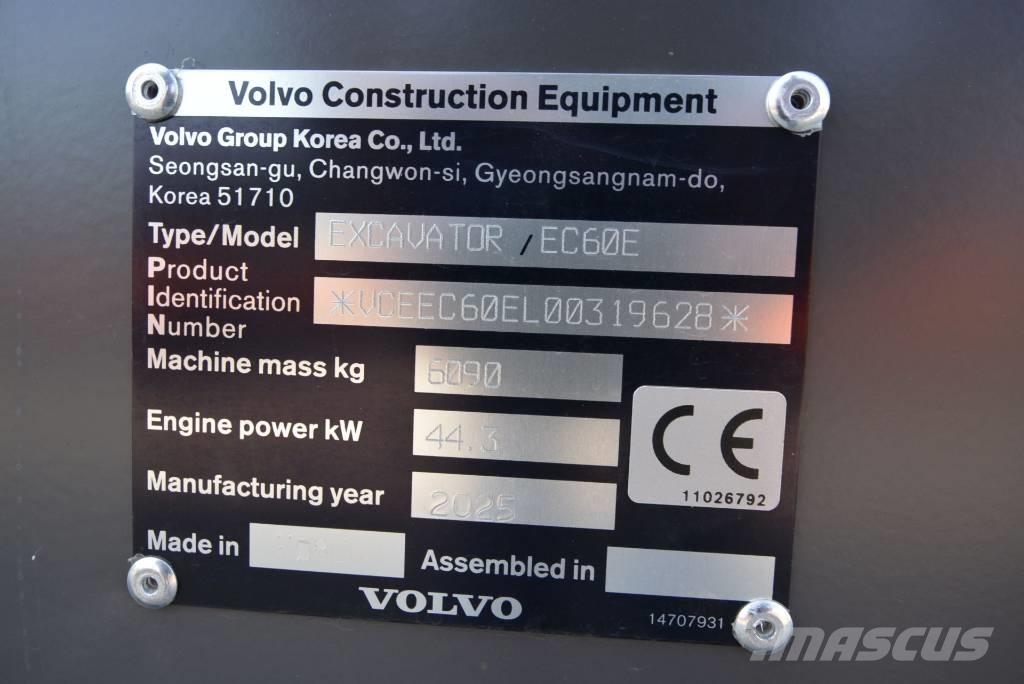 Volvo EC 60 E Mini excavators < 7t (Mini diggers)