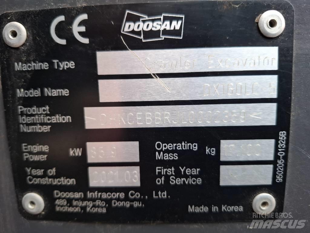Doosan DX160LC-5 Crawler excavators