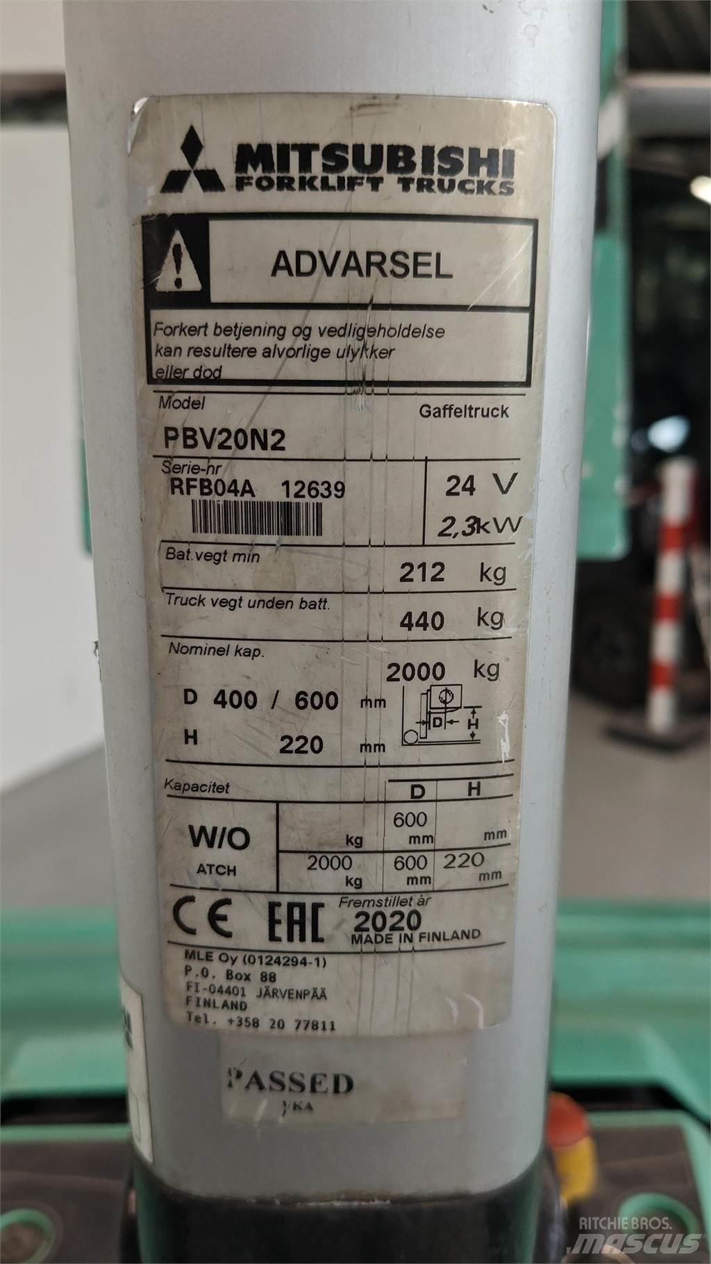 Mitsubishi PBV20N2 Other