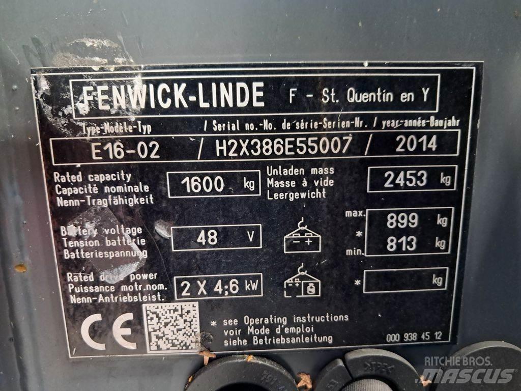 Linde E16-02 Electric forklift trucks