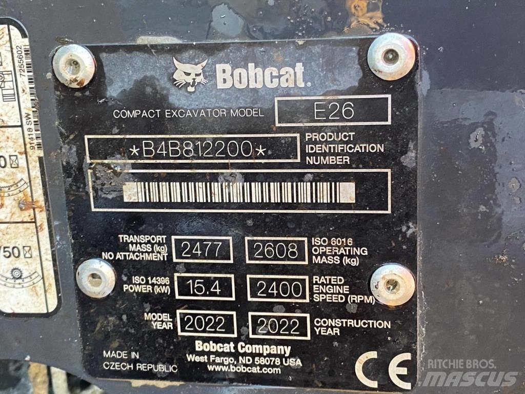 Bobcat E 26 Mini excavators < 7t (Mini diggers)