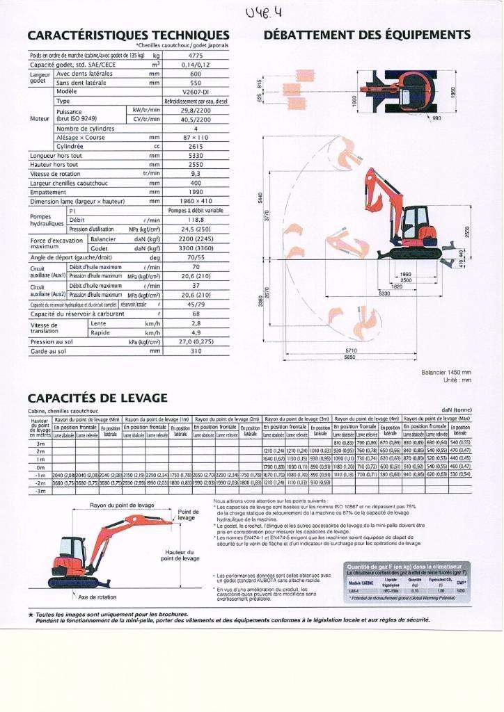 Kubota U 48-4 Mini excavators < 7t (Mini diggers)