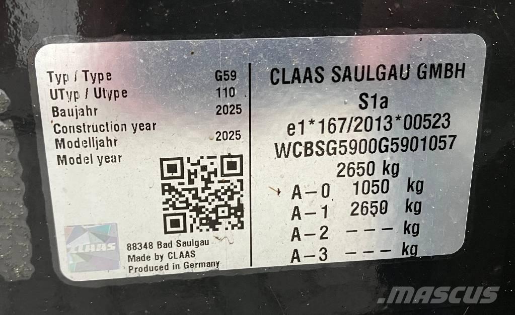 CLAAS Volto 1500 T Rakes and tedders