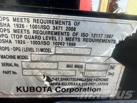 Kubota U 17-3 Mini excavators < 7t (Mini diggers)