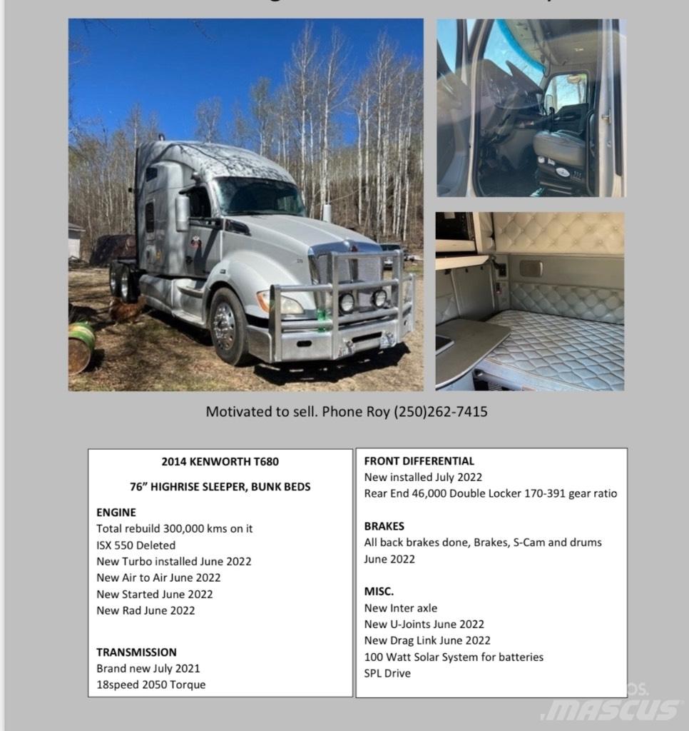 Kenworth T680 Prime Movers