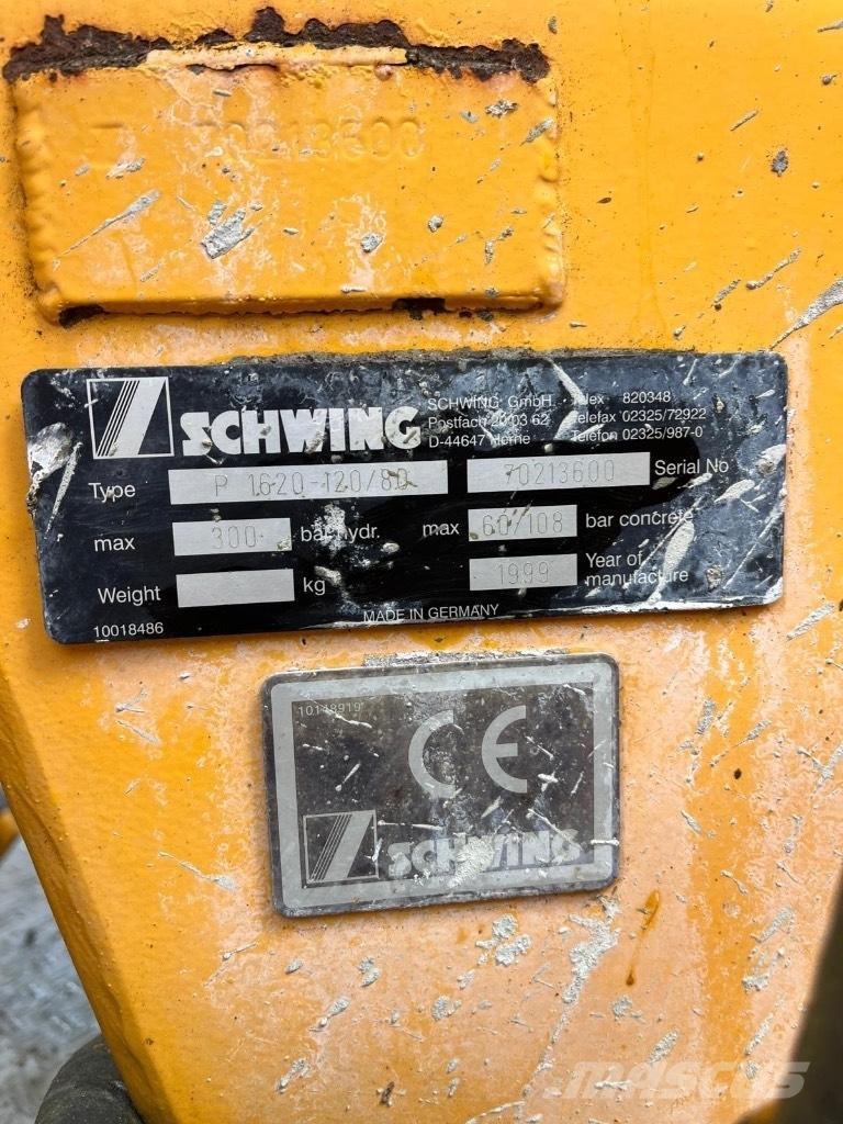 Schwing P1620-120/80 Concrete pumps