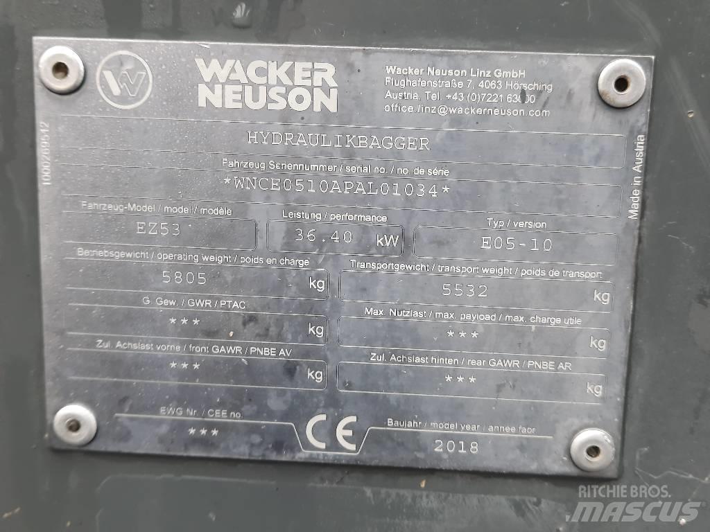 Wacker Neuson EZ 53 Mini excavators < 7t (Mini diggers)