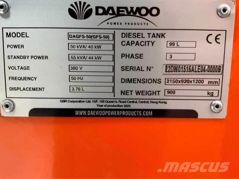 Daewoo DAGFS-50 Diesel Generators