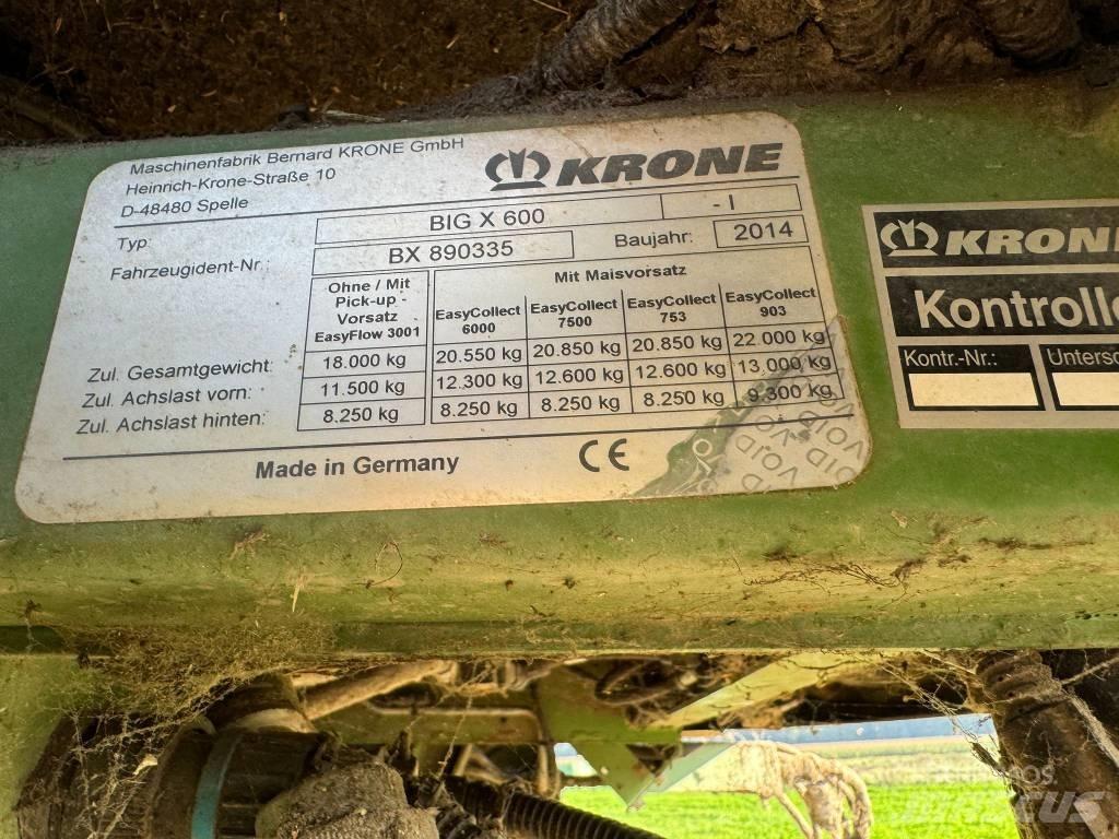 Krone Big X 600 Forage harvesters
