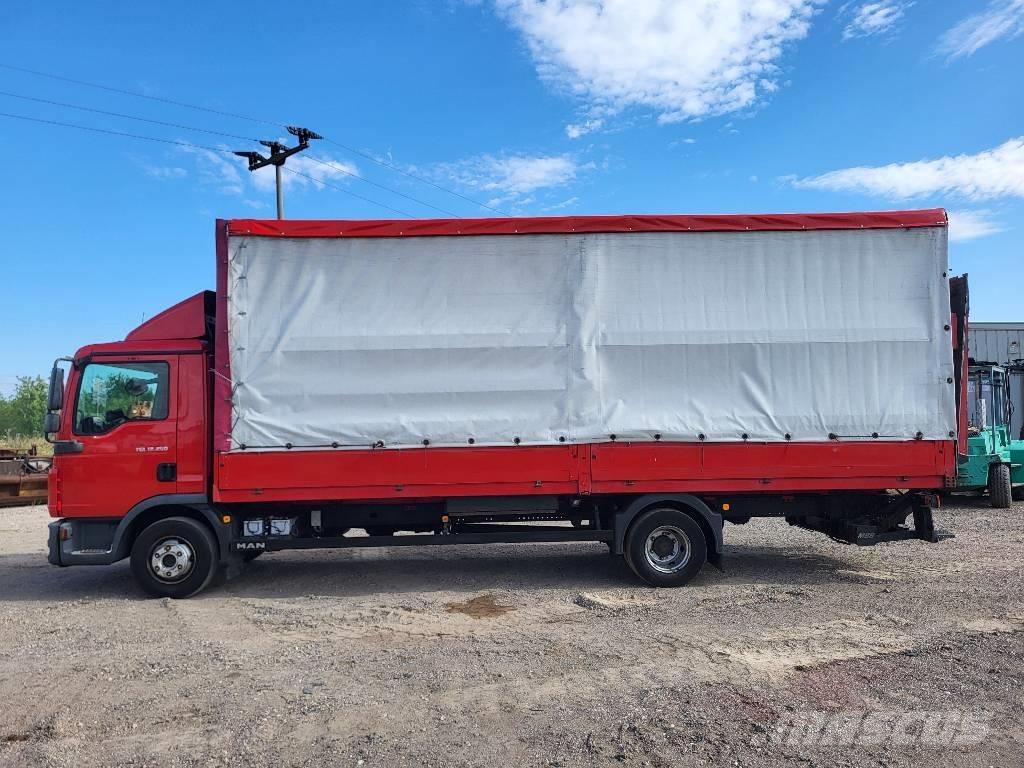 MAN 12.250 TGL Curtain sider trucks