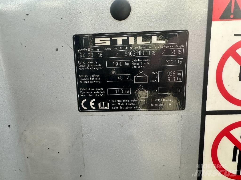 Still RX20-15 Electric forklift trucks