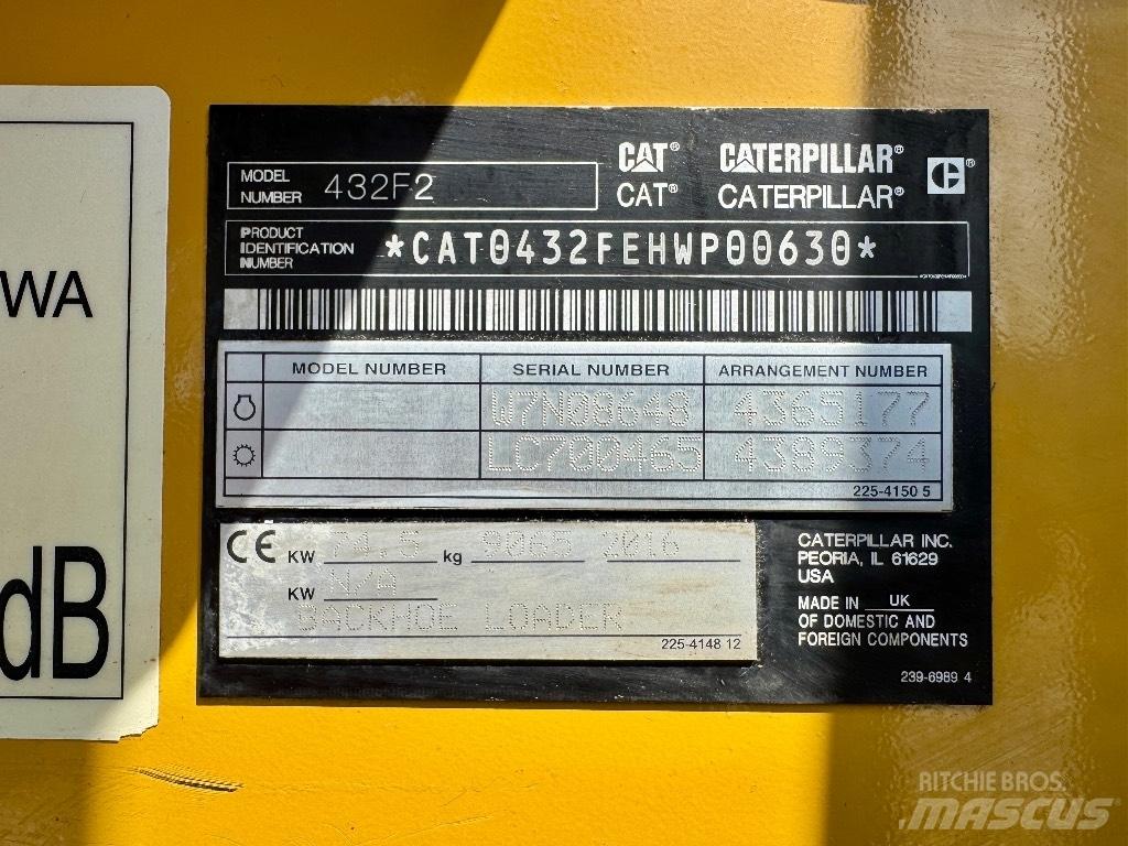 CAT 432F2 Backhoe