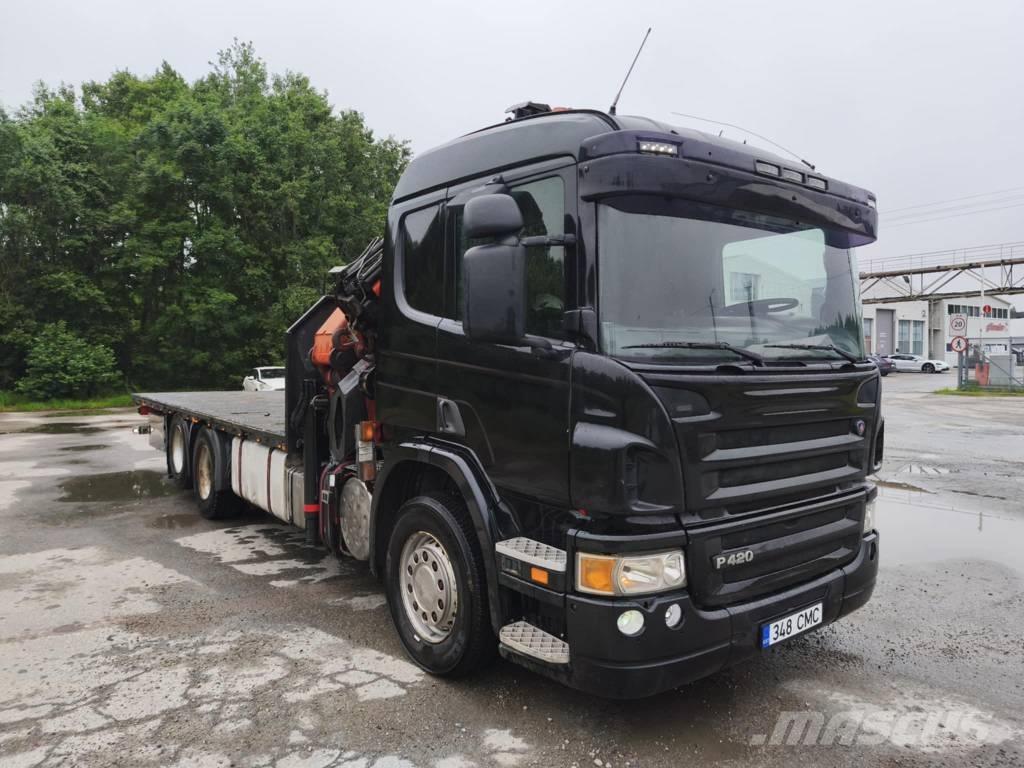 Scania P 420 Truck mounted cranes