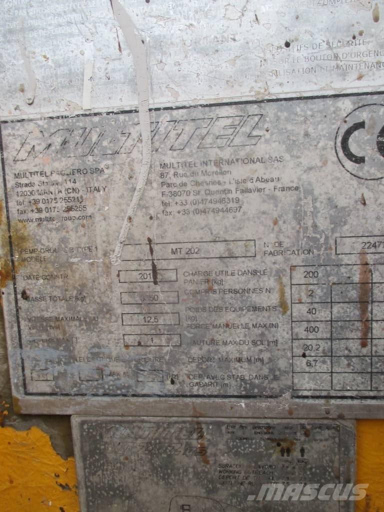 Multitel MT 202 Truck mounted platforms