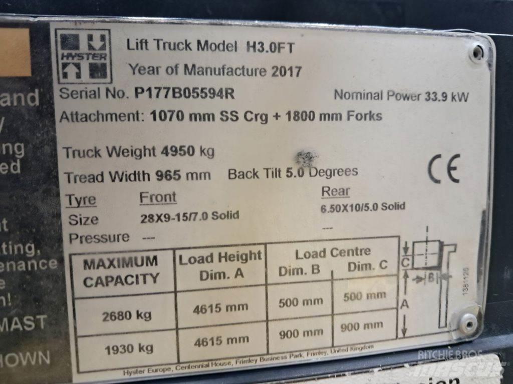 Hyster H3.0FT Electric forklift trucks