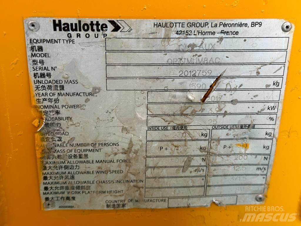 Haulotte OPTIMUM 8 Scissor lifts