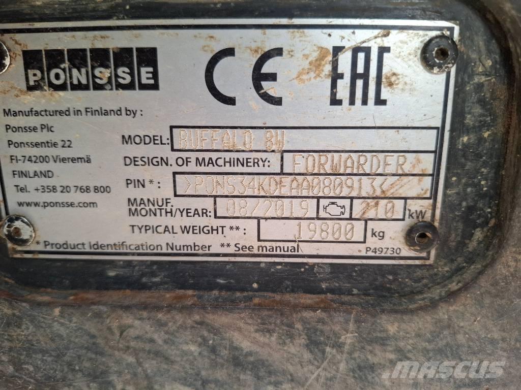 Ponsse Buffalo 8W Forwarders