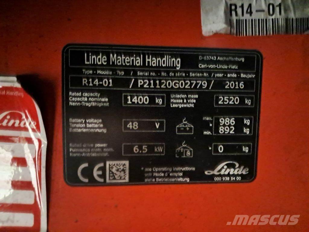 Linde R14-01 Reach truck