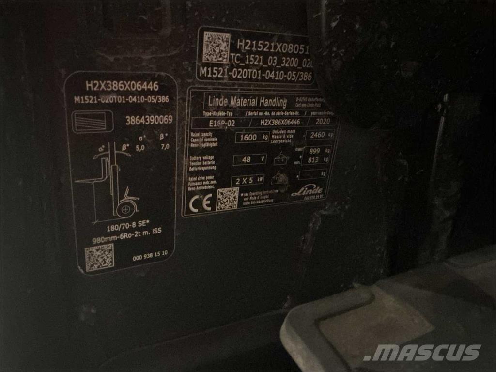 Linde E16P Electric forklift trucks