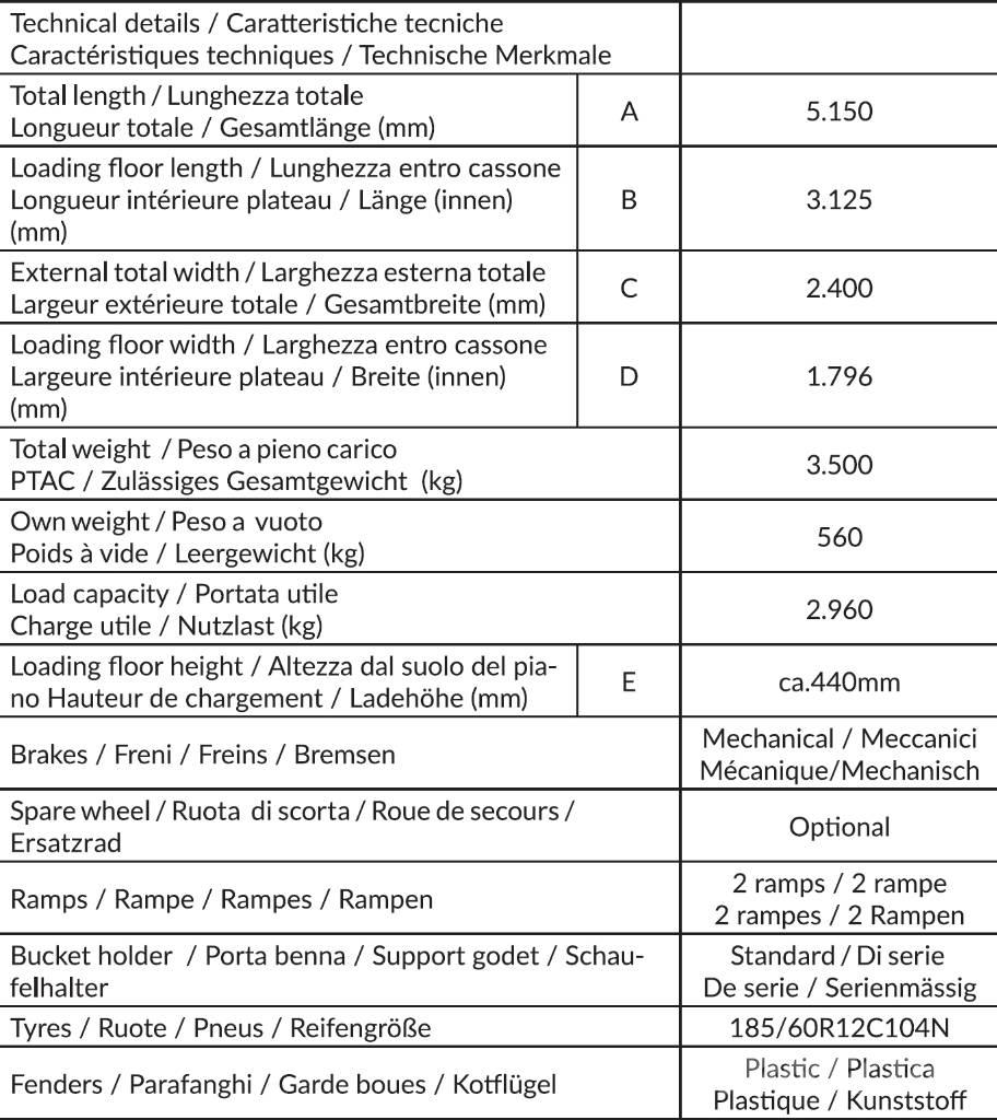 CLM ALUMINIUM FLY 35 Light trailers